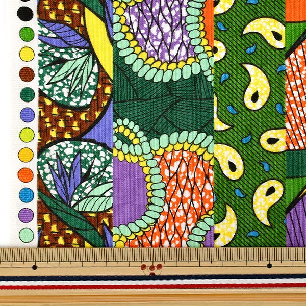 [Quantité à partir de 5] Tissu "siège Bande de goût africain vert AP62806-2C »