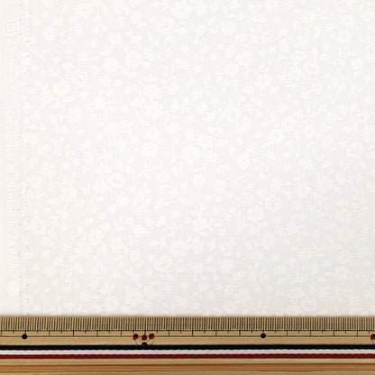 [Quantité à partir de 5] Tissu "tissu à armure toile Laque blanche floral blanc AP4800-2A”
