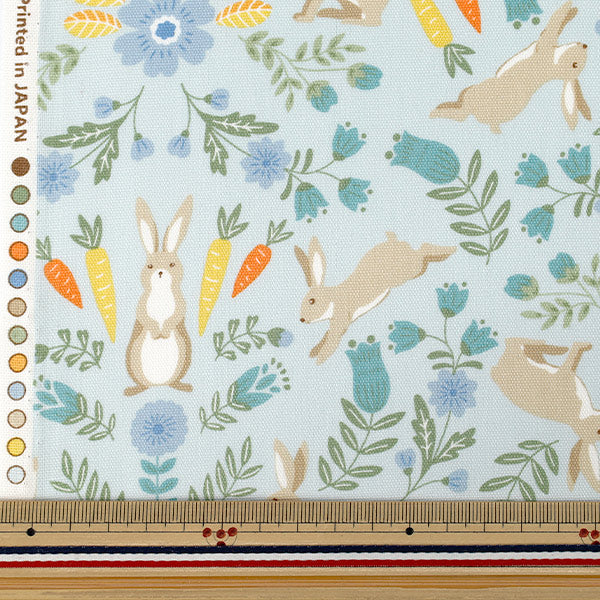 [Quantité à partir de 5] Tissu "Oxford Saxophone lapin animal scandinave SP6100-1C”
