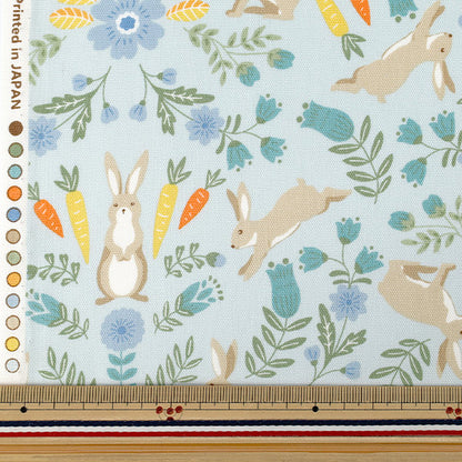[Quantité à partir de 5] Tissu "Oxford Saxophone lapin animal scandinave SP6100-1C”