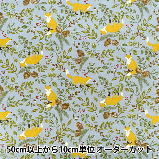 【数量5起】 織物 "牛津布 北欧动物狐萨克斯SP6100-2C