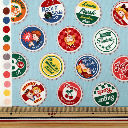 【수량 5부터】 천・원단 "시팅 원단 퀼트 게이트 러브 더 피프티스 색소폰 LW2100-13C』 Quilt Gate 퀼트 게이트
