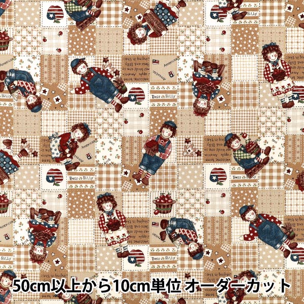 【数量5から】 生地 『シーチング キルトゲイト ディアリトルワールド アイボリー LW2090-12A』 Quilt Gate キルトゲイト