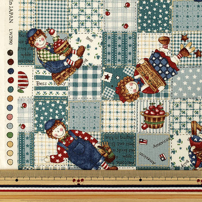 【수량 5부터】 천・원단 "시팅 원단 퀼트 게이트 디어 리틀 월드 삭스 LW2090-12C』 Quilt Gate 퀼트 게이트