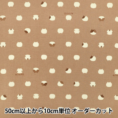[Quantità da 5] Tessuto "Oxford Nekotama Beige AP1070-1D”