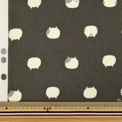 [Quantità da 5] Tessuto "Oxford Nekotama Grigio AP1070-1E”