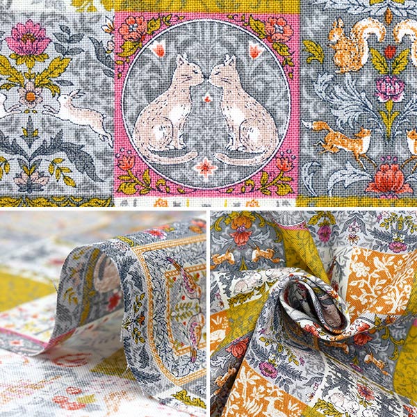 [Quantité à partir de 5] Tissu 『siège Art Nouveau Symphonie jaune SS-2402-3aye"