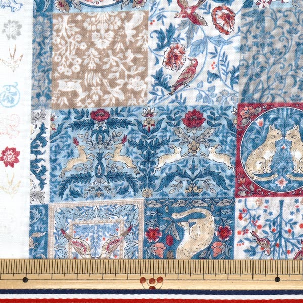 [Quantité à partir de 5] Tissu 『siège Art Nouveau Symphony Blue SS-2402-3BBL"