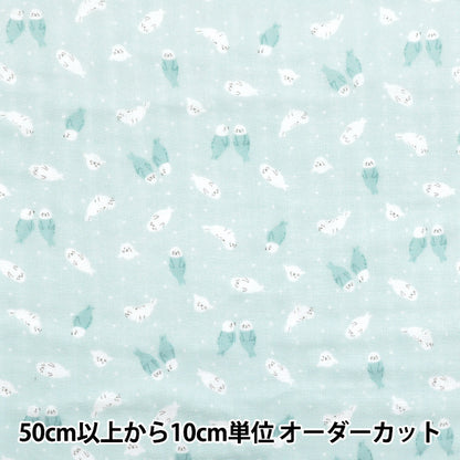 [Quantità a partire da 5] Tessuto 『doppia garza Collezione Homey Azarashi Green GH10665S-B"