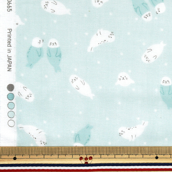 [Quantità a partire da 5] Tessuto 『doppia garza Collezione Homey Azarashi Green GH10665S-B"