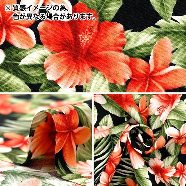 [Quantité à partir de 5] Tissu "Broad Hibiscus rouge 4236-1-4"
