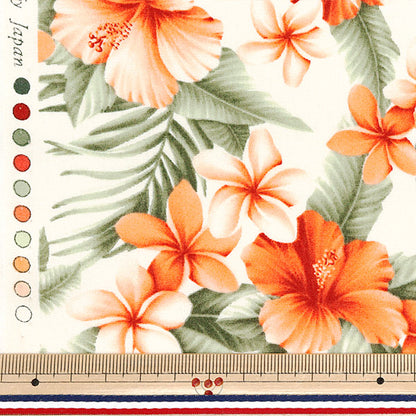 [Quantité à partir de 5] Tissu "Broad Hibiscus Beige 4236-1-5"