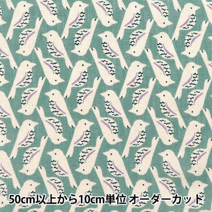 [Quantità a partire da 5] Tessuto "Love Bird Mint Blue 850508-1-1"