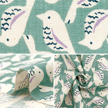 [Quantità a partire da 5] Tessuto "Love Bird Mint Blue 850508-1-1"