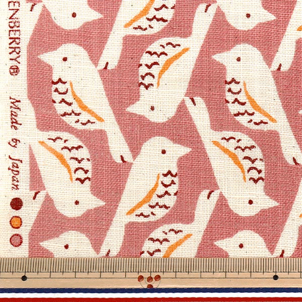 [Quantité à partir de 5] Tissu "Linon Love Bird Pink 850508-1-2"