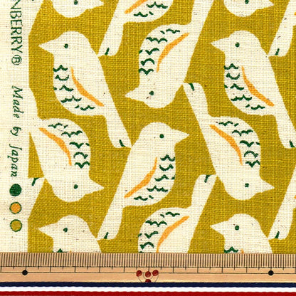 [Quantité à partir de 5] Tissu "Line LIX LOVE BIRD LIME 850508-1-3"