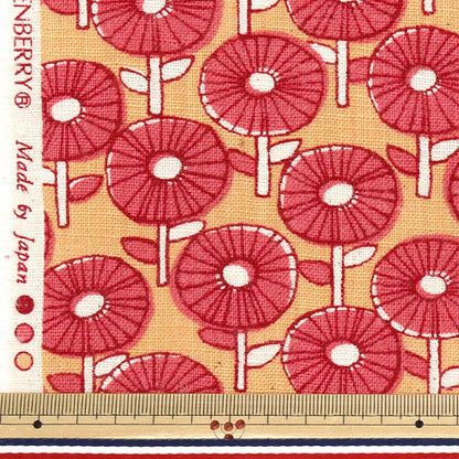 【数量5から】 生地 『リネンライクスラブ ポポ ピンクローズ 850509-1-3』