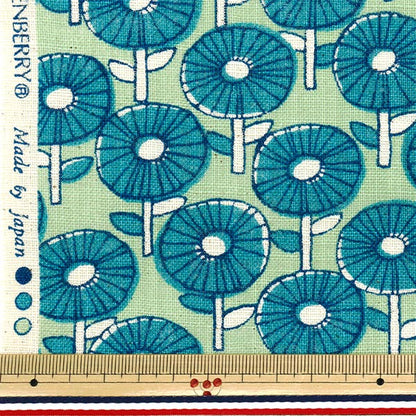 [Quantité à partir de 5] Tissu "Laborat en lin Popo Mint 850509-1-4"