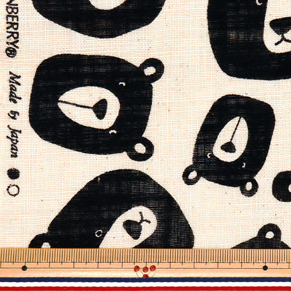 [Cantidad a partir de 5] Tela "Linenlyks aman a Big Bear Brothers Kinari 850519-1-5"