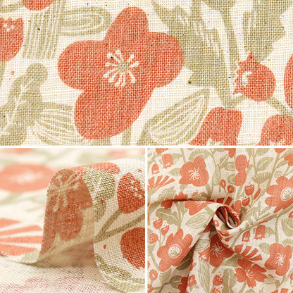 【数量5から】 生地 『リネンライクスラブ ブロッサム ナチュラルピンク 850510-1-1』