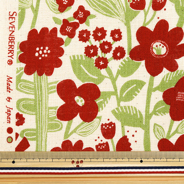 [数量从5开始] 织物 “亚麻lix Lab Blossom Red 850510-1-4"