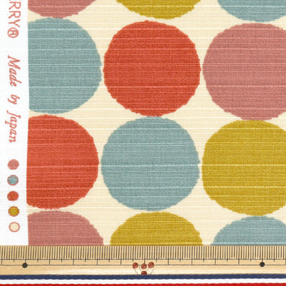 【数量5から】 生地 『シャンタン シンプルモダン 水玉 サクラナデシコ 850108-11-4』