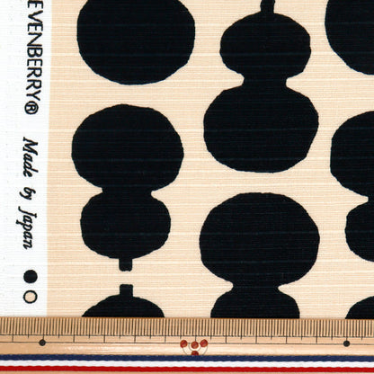 [Quantity starting from 5] Fabric 『Shantung Simple modern gourd black 850108-12-1"