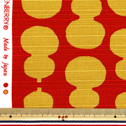 [Quantity starting from 5] Fabric 『Shantung Simple modern gourd red 850108-12-2"