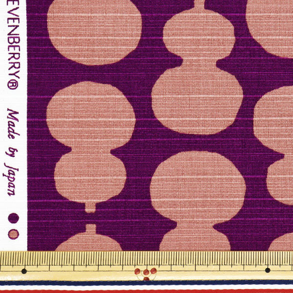 [Quantity starting from 5] Fabric 『Shantung Simple modern gourd Murasaki 850108-12-3"