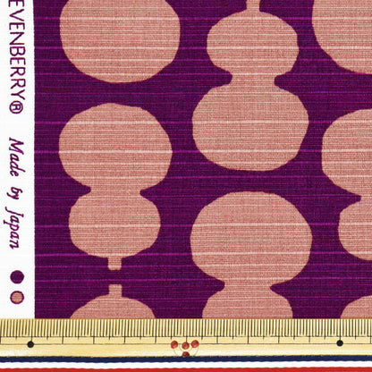 [Quantity starting from 5] Fabric 『Shantung Simple modern gourd Murasaki 850108-12-3"