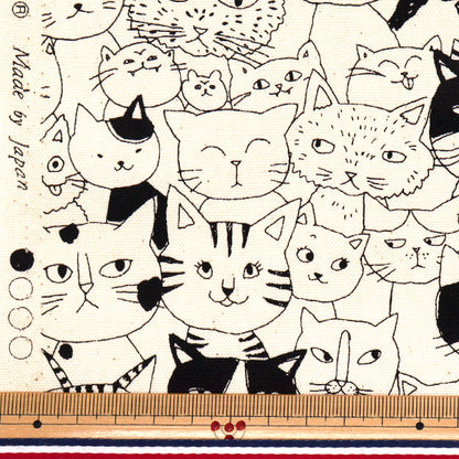 【数量5起】 織物 『牛津布 喵漫画自然85036 -1-4"