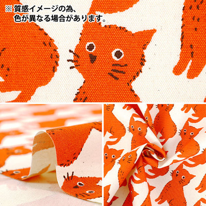 【数量5から】 生地 『オックス ねこちどり ブラック 850575-1-5』