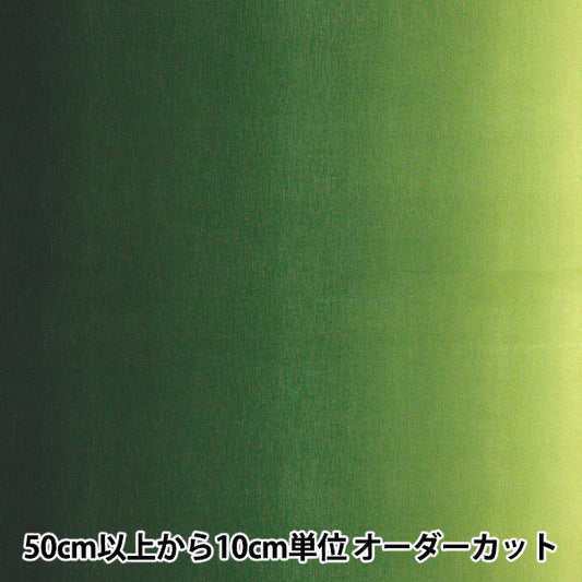 [Quantité à partir de 5] Tissu 『tissu à armure toile Gradient Imprimé vert foncé x vert DD11216S-204"