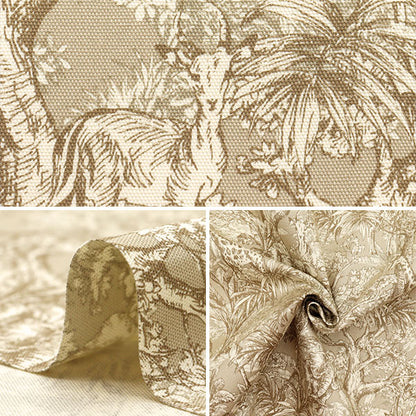 [Quantità a partire da 5] Tessuto 『Oxford Safari Beige Botanical SC10670S-A"