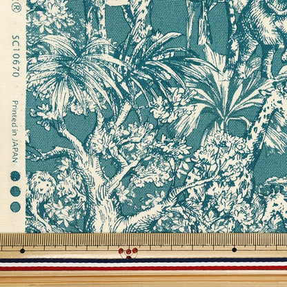 [Quantità a partire da 5] Tessuto 『Oxford Safari Botanical Blue SC10670S-B"