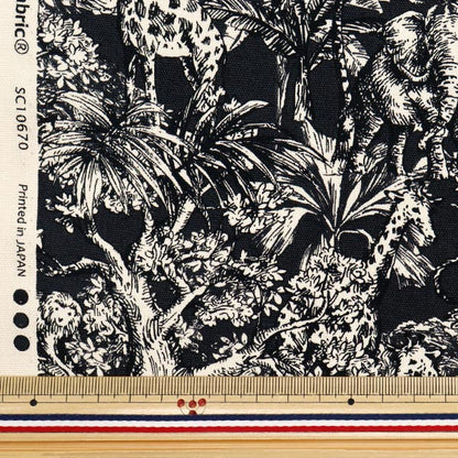 【数量5から】 生地 『オックス サファリボタニカル ブラック SC10670S-E』