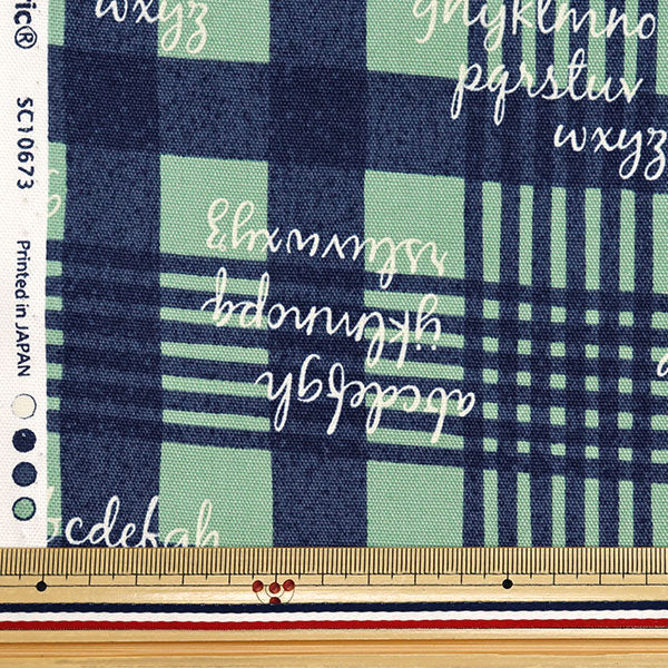 [الكمية تبدأ من 5] الأقمشة 『أكسفورد تحقق من ALPHABET Blue X NAVY SC10673S-D"