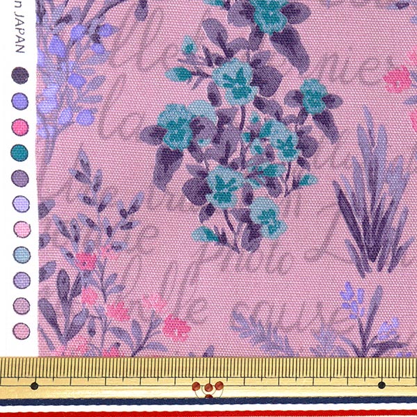 [Cantidad a partir de 5] Tela 『Oxford Herb Bouquet Purple SC10671S-D"