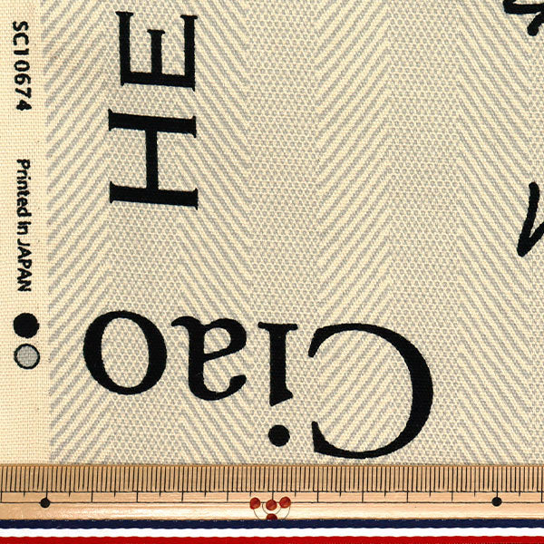 [Quantità a partire da 5] Tessuto 『Oxford Yarn Die Pattern Merci Grey SC10674S-A"