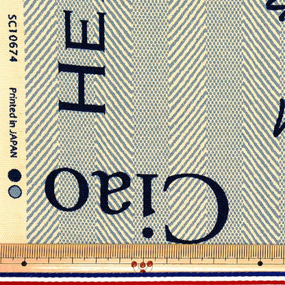 [Cantidad a partir de 5] Tela 『Oxford Yarn Die Pattern Merci Blue SC10674S-B"