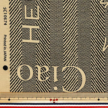 [Quantité à partir de 5] Tissu 『Oxford Modèle de colorant en fil miCI noir sc10674s-e"