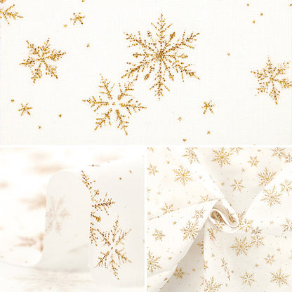 [Quantity from 5] Fabric "X’mas snowflake white DX11840S-A"