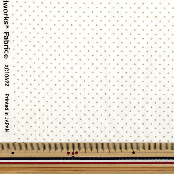 [Quantity from 5] Fabric "X’mas dot white XC10692S-A"