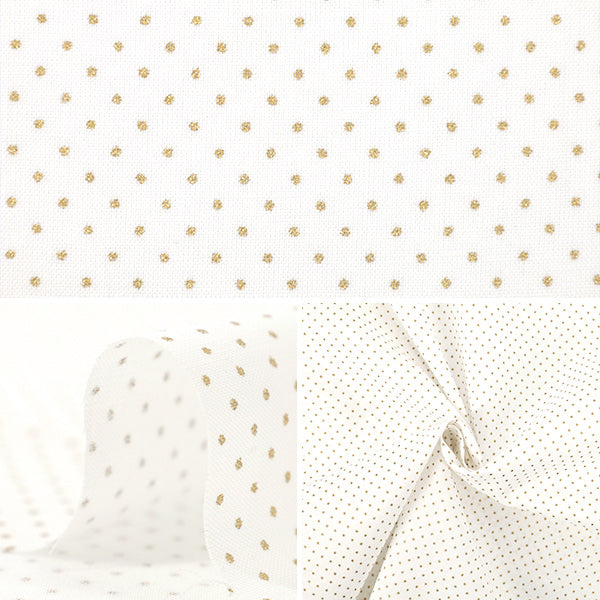 [Quantity from 5] Fabric "X’mas dot white XC10692S-A"