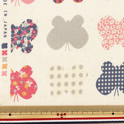 [Quantità a partire da 5] Tessuto "Hanauta Oxford パピヨン ナチュラル 142-1361-A1"