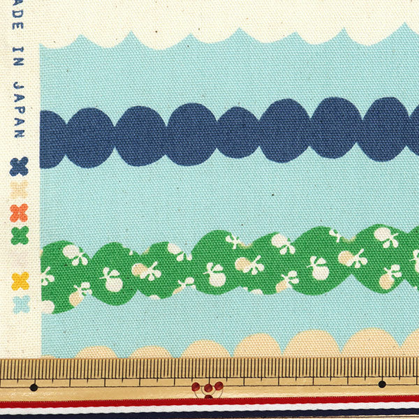 [Quantità a partire da 5] Tessuto "Hanauta Oxford Cupilla Blue 142-1361-B2"