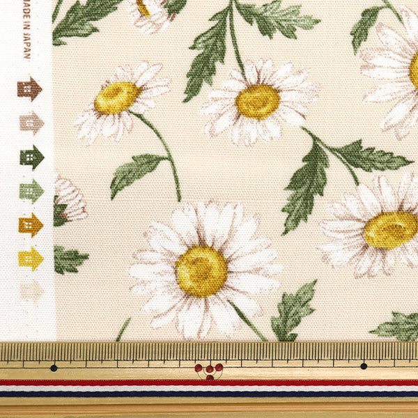 [Cantidad a partir de 5] Tela "LE PARTE DEL JARDÍN DE FLORES Oxford Daisy Natural 142-1359-A1"