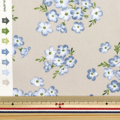 [Cantidad a partir de 5] Tela "LE PARTE DEL JARDÍN DE FLORES Oxford Nemophila Gray 142-1359-B2"
