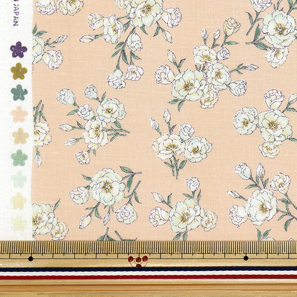 [Quantity starting from 5] Fabric "Ansolie Cotton Linen Print Soft Processing Turkish Kikyo Pink 142-1362-B2PI"