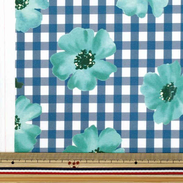 [Quantité à partir de 5] Tissu "Impression à jet d'encre à aquarelle, bleu 150-1669-b-2"